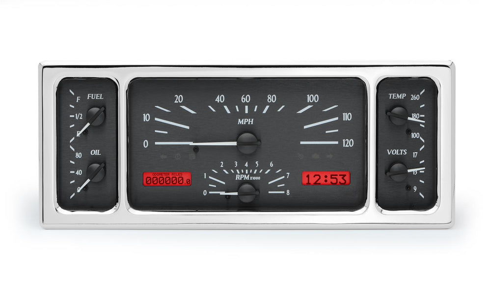 193536 1939 FORD CAR VHX SYSTEM BLACK ALLOY STYLE FACE RED DISPLAY