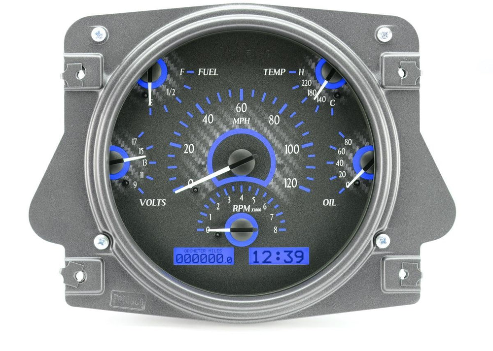 196677 FORD BRONCO VHX SYSTEM CARBON FIBER STYLE FACE BLUE DISPLAY