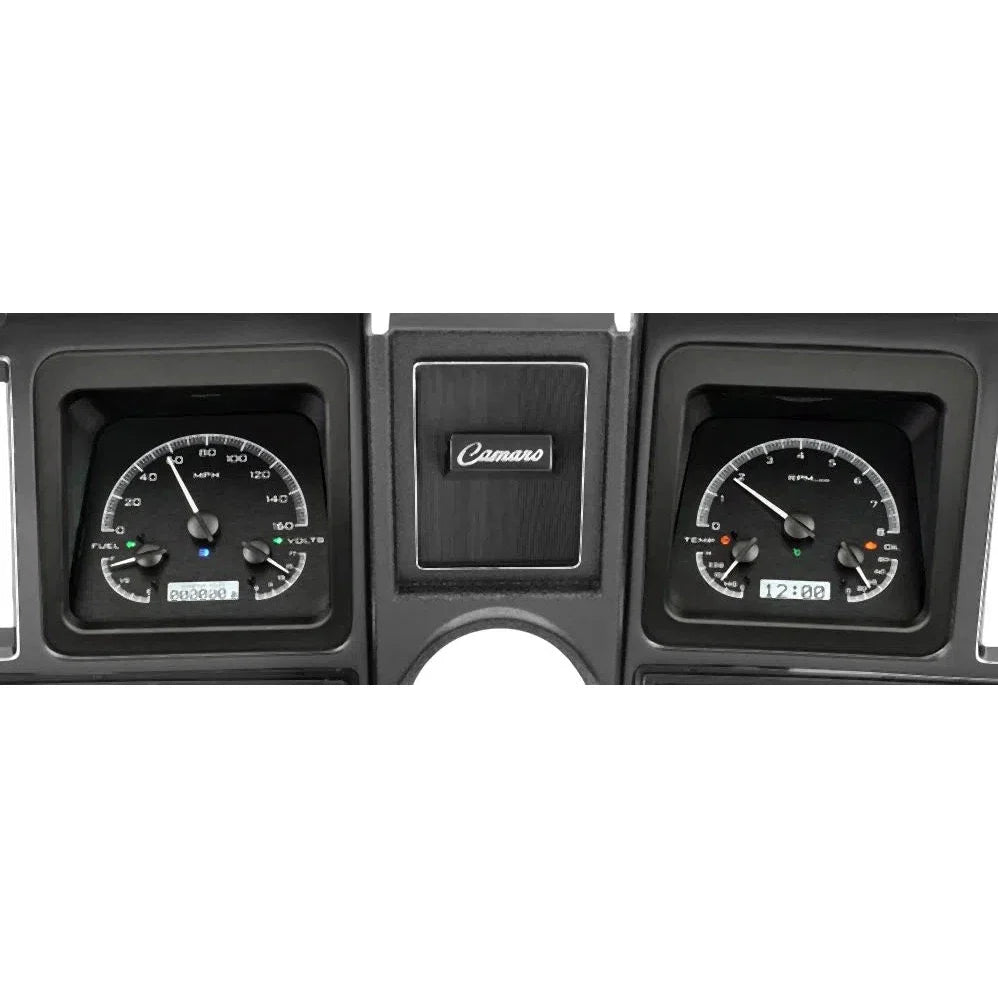 1969 CAMARO VHX SYSTEM BLACK ALLOY STYLE FACE WHITE DISPLAY