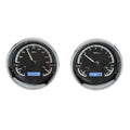 DUAL ROUND UNIVERSAL VHX SYSTEM BLACK ALLOY STYLE FACE BLUE DISPLAY