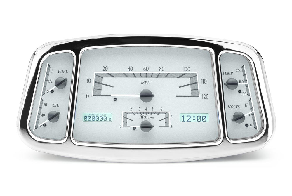 193334 FORD CAR VHX SYSTEM SILVER ALLOY STYLE FACE WHITE DISPLAY