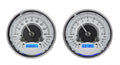 DUAL ROUND UNIVERSAL VHX SYSTEM SILVER ALLOY STYLE FACE BLUE DISPLAY