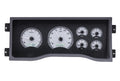 199598 CHEVY PICKUP VHX SYSTEM SILVER ALLOY STYLE FACE WHITE DISPLAY