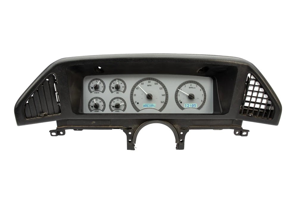 198791 FORD PICKUP VHX SYSTEM SILVER ALLOY STYLE FACE WHITE DISPLAY
