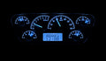195355 FORD F100 VHX SYSTEM SILVER ALLOY STYLE FACE BLUE DISPLAY