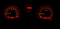 1969 CHEVELLE/ EL CAMINO VHX SYSTEM SILVER ALLOY STYLE FACE RED DISPLAY
