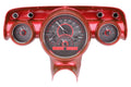 1957 CHEVY CAR VHX SYSTEM CARBON FIBER STYLE FACE RED DISPLAY