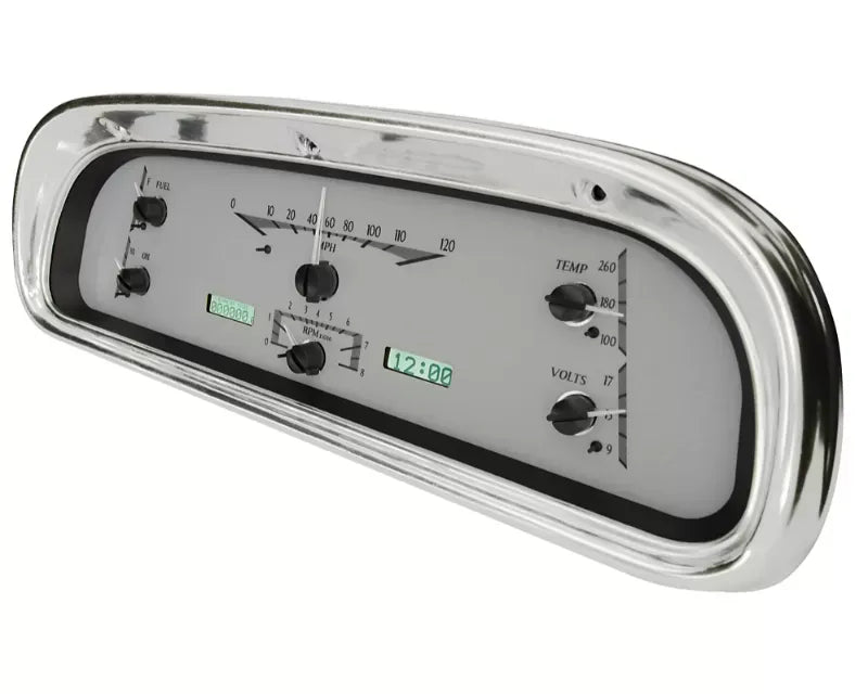 196063 FORD FALCON VHX SYSTEM SILVER ALLOY STYLE FACE WHITE DISPLAY