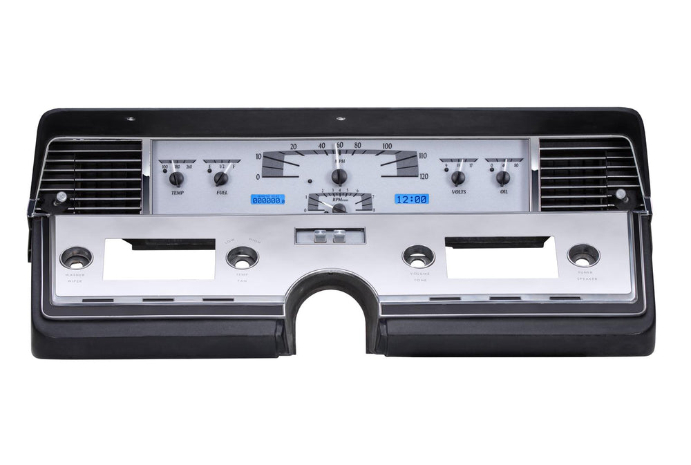 196669 LINCOLN CONTINENTAL VHX SYSTEM SILVER ALLOY STYLE FACE BLUE DISPLAY