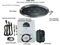 UNIVERSAL OVAL VHX SYSTEM SILVER ALLOY STYLE FACE WHITE DISPLAY