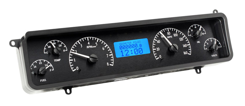 196869 BUICK SKYLARK/GS VHX SYSTEM SILVER ALLOY STYLE FACE BLUE DISPLAY