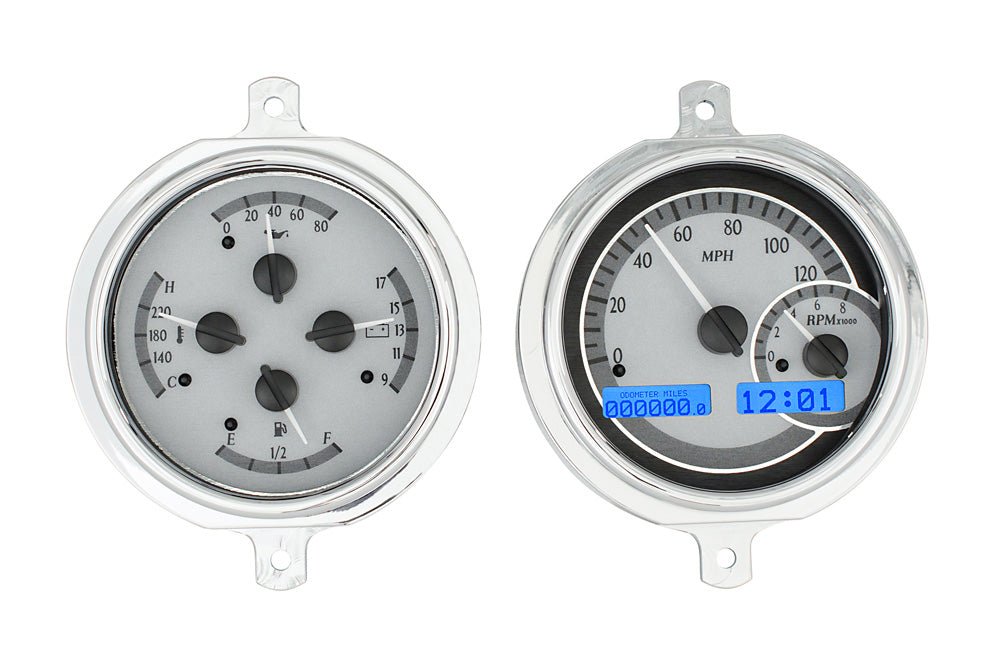 195152 FORD TRUCK VHX SYSTEM SILVER ALLOY STYLE FACE BLUE DISPLAY
