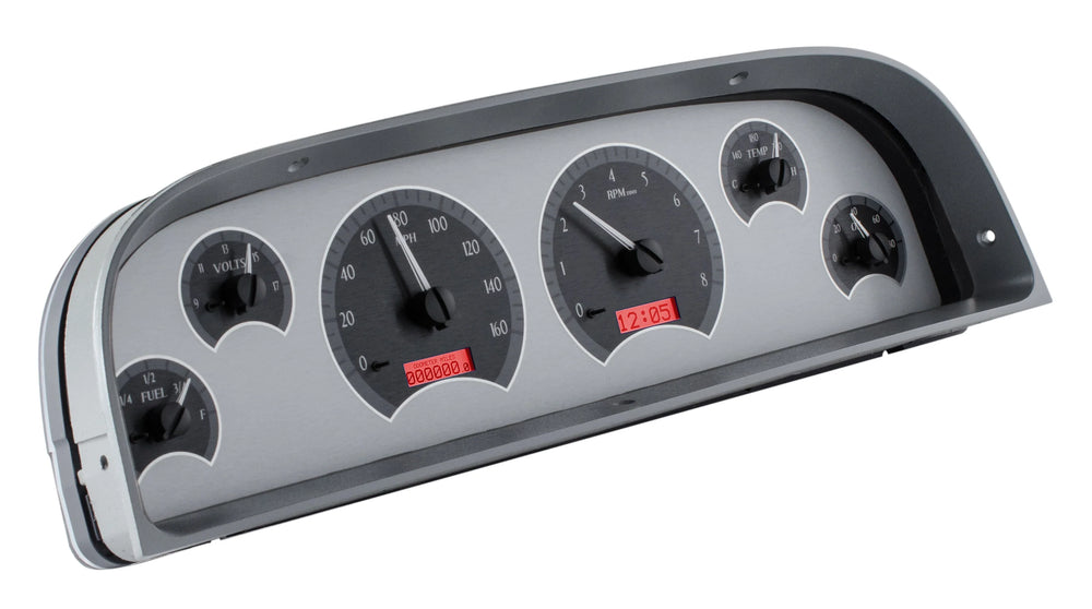 196063 CHEVY PICKUP VHX SYSTEM SILVER ALLOY STYLE FACE RED DISPLAY