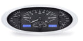 1932 FORD CAR VHX SYSTEM SILVER ALLOY STYLE FACE BLUE DISPLAY