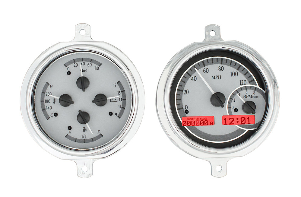 195152 FORD TRUCK VHX SYSTEM SILVER ALLOY STYLE FACE RED DISPLAY