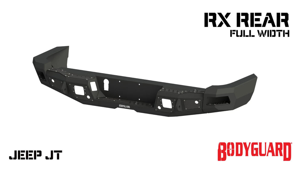 20C GLADIATOR RX SERIES FULL WIDTH REAR BUMPER TEXTURED BLACK