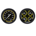 Classic Instruments AUTO CROSS YELW 3IN SPEEDO/QUAD SET AX02YBPF