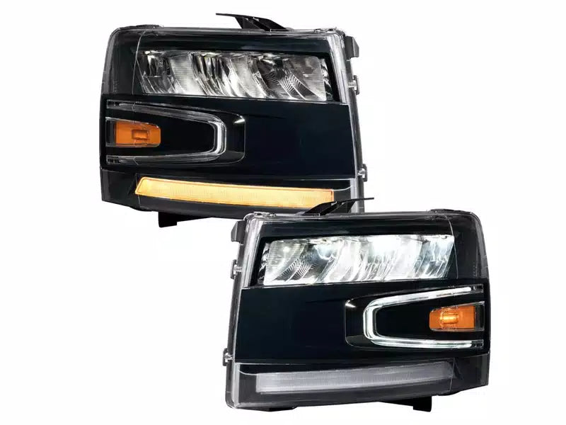 Form Lighting 2007-2013 Chevrolet Silverado LED Reflector Headlights (Pair)