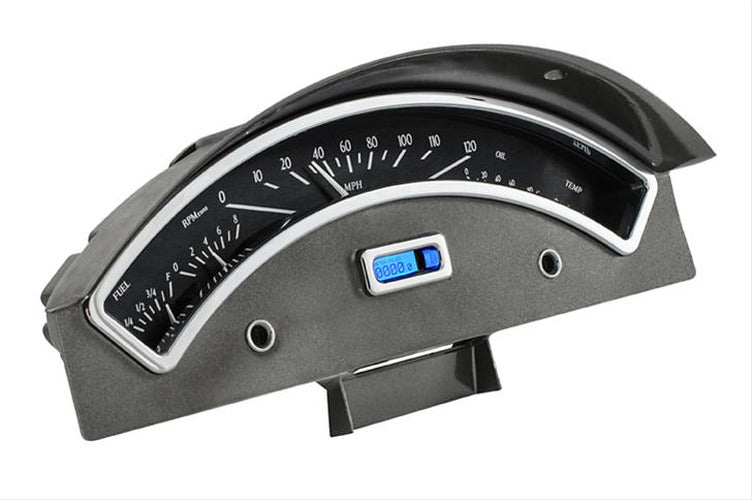 1957 FORD CAR VHX SYSTEM BLACK ALLOY STYLE FACE RED DISPLAY