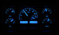 196372 WAGONEER/JTRUCKS VHX SYSTEM SILVER ALLOY STYLE FACE BLUE DISPLAY