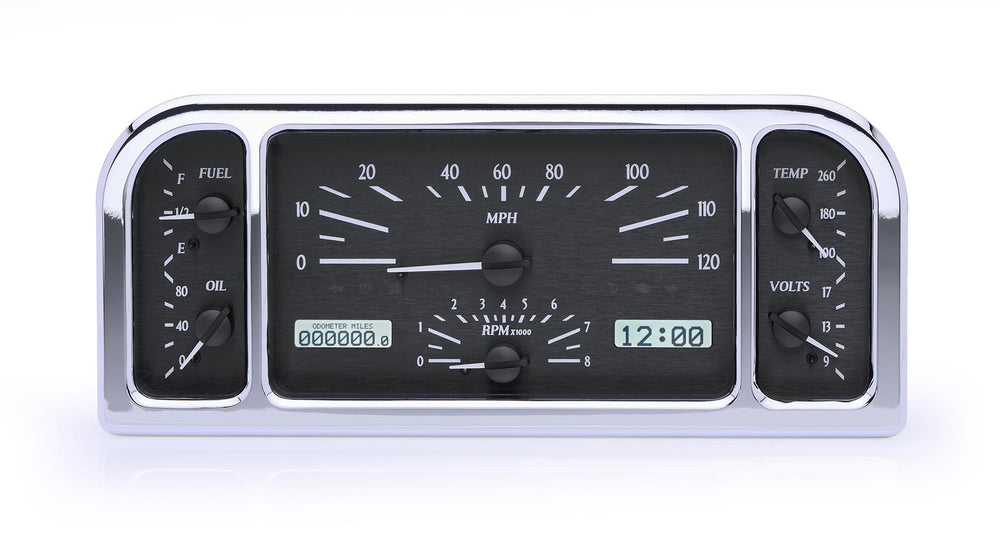 193738 FORD CAR VHX SYSTEM BLACK ALLOY STYLE FACE WHITE DISPLAY