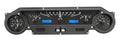 196465 FORD FALCON/MUSTANG VHX SYSTEM BLACK ALLOY STYLE FACE BLUE DISPLAY