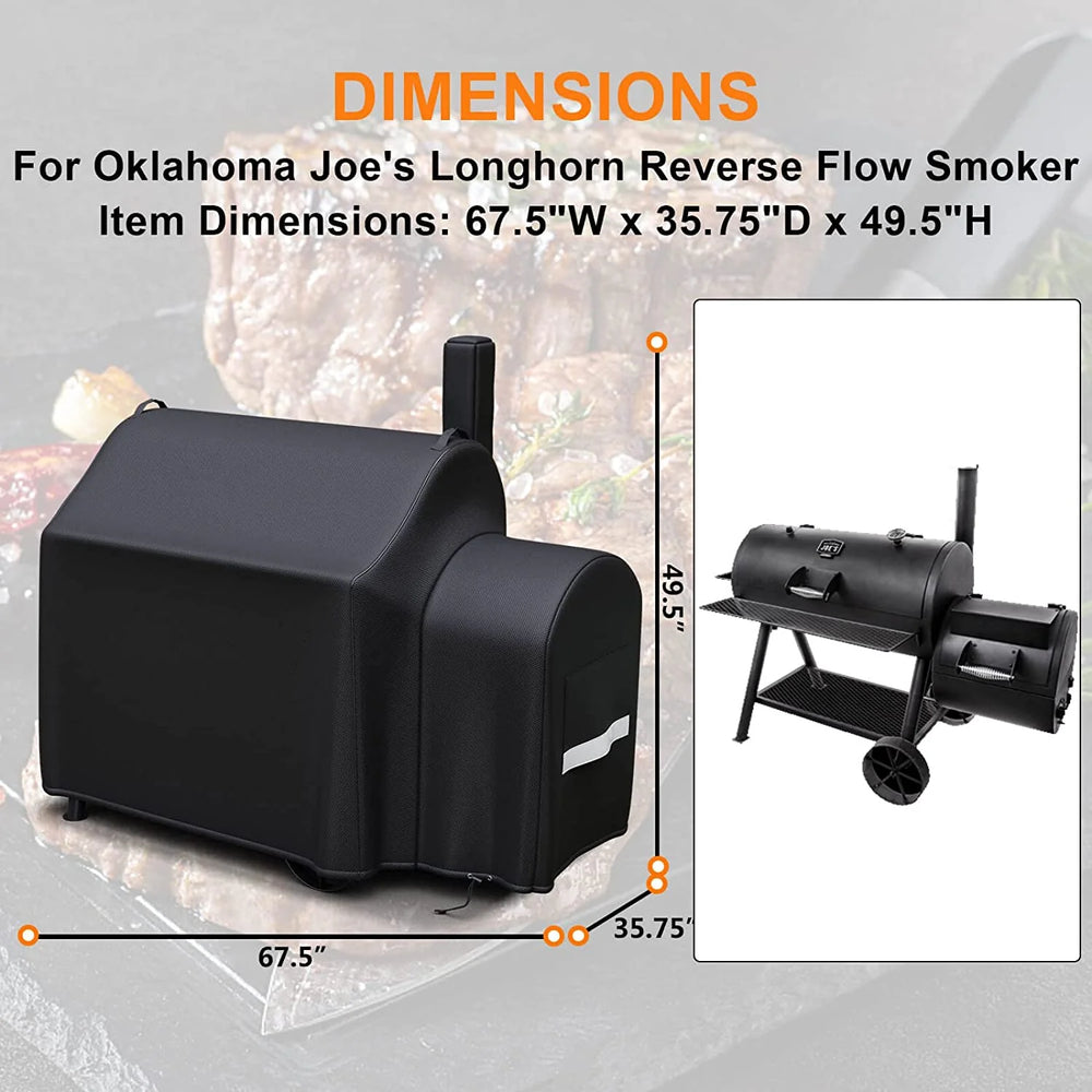 OKLAHOMA JOE'S LONGHORN REVERSE FLOW OFFSET SMOKER