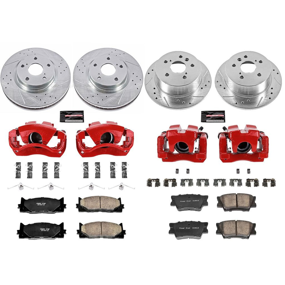 POWERSTOP FRONT AND REAR Z23 COATED KIT W PC CALS CPC2822-23