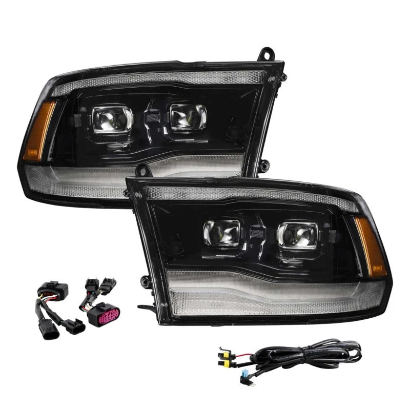 Form Lighting 2009-2018 Ram 1500/2500/3500 Sequential LED Projector Headlights (Pair)