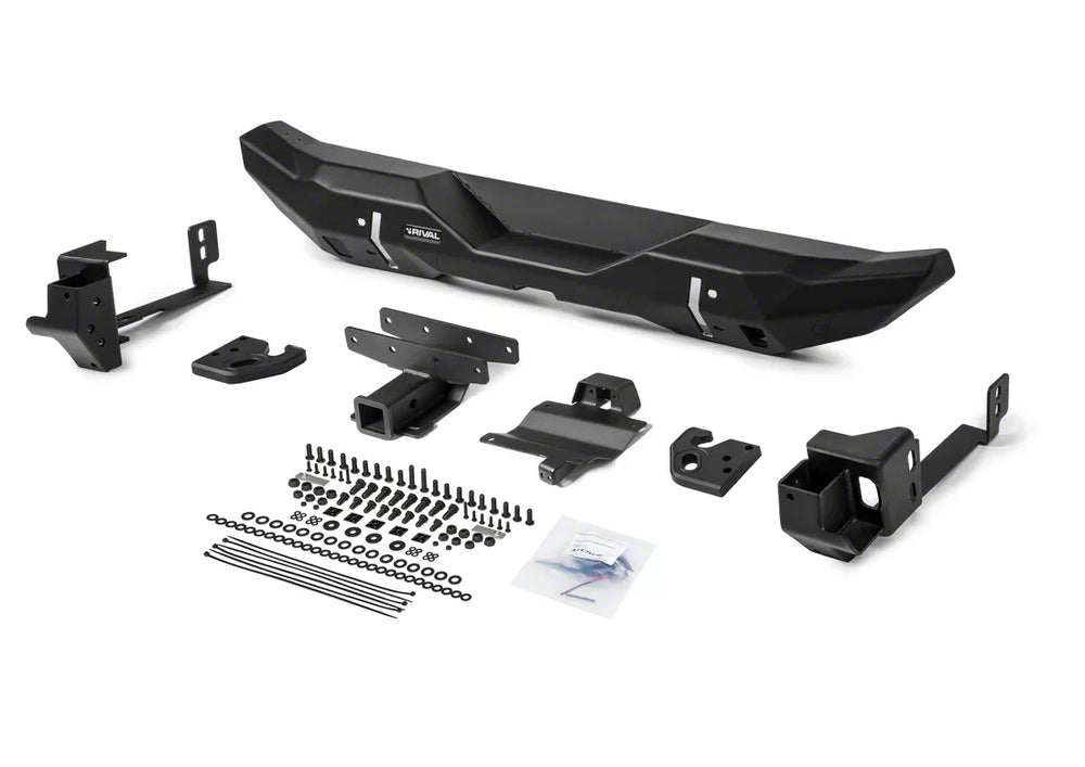 Rival 2018-2026 Jeep Wrangler JL Rear Aluminum Stubby Bumper
