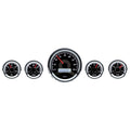 5PIECE ROUND UNIVERSAL VHX SYSTEM BLACK ALLOY STYLE FACE WHITE DISPLAY