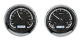 DUAL ROUND UNIVERSAL VHX SYSTEM BLACK ALLOY STYLE FACE WHITE DISPLAY