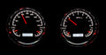 DUAL ROUND UNIVERSAL VHX SYSTEM BLACK ALLOY STYLE FACE WHITE DISPLAY