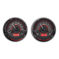 DUAL ROUND UNIVERSAL VHX SYSTEM BLACK ALLOY STYLE FACE WHITE DISPLAY