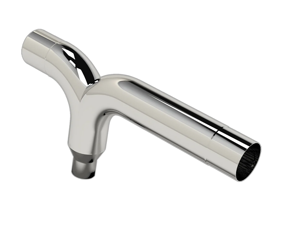 CHROME EXHAUST Y-PIPE 7 INCH DIAME