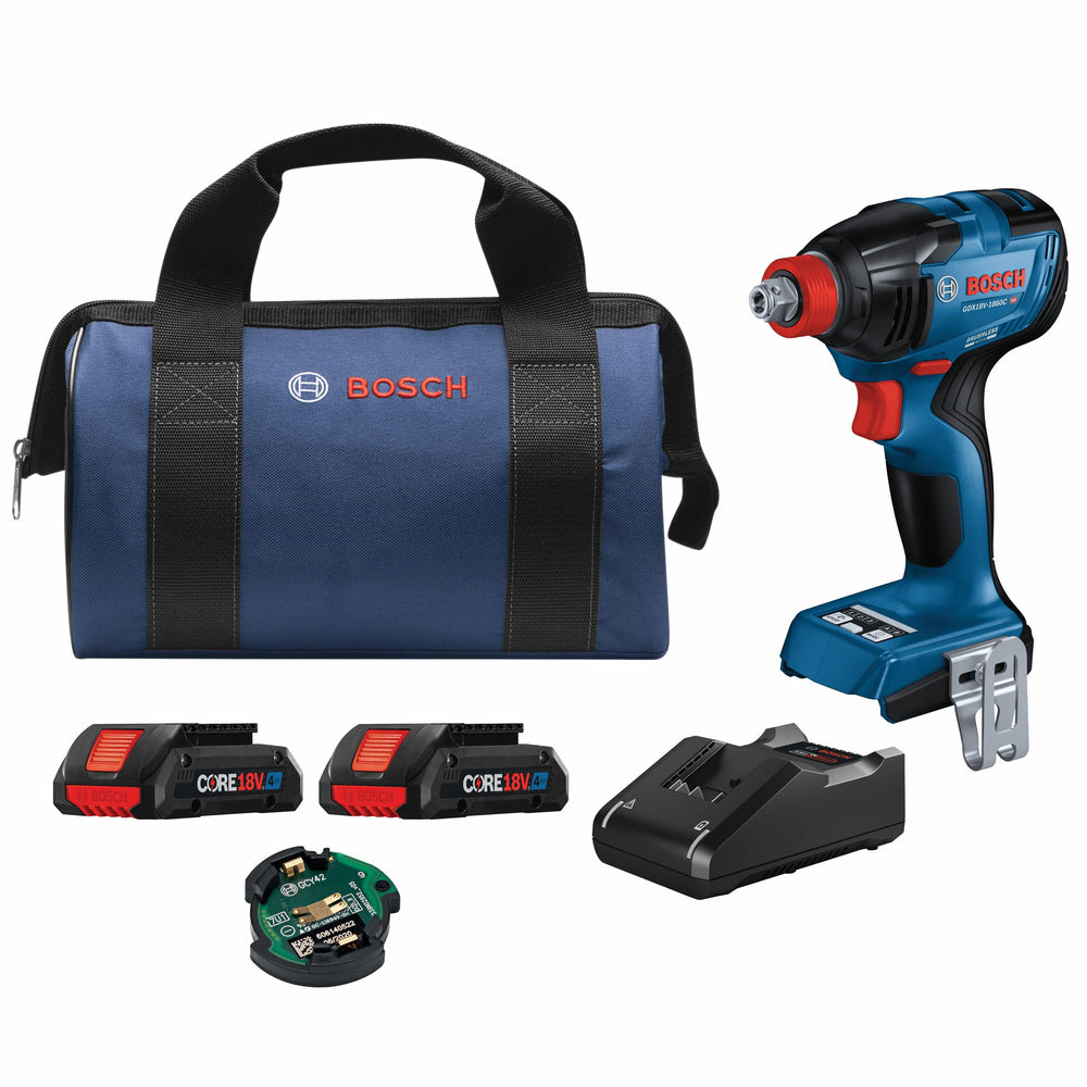 18V BRUSHLESS ADVANCED CONNECTREADY SOCKET IMPACT W/ 2 4.0 AH CORE COMPACT BATT