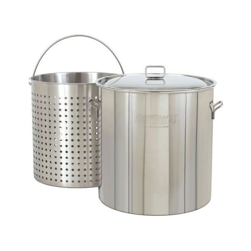 142QT STAINLESS BAYOU BOILER WITH BASKET
