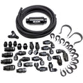 8AN BRAIDED STAINLESS FUEL LINE KIT