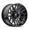American Truxx AT1919 Evolution 22x12 / 6x135 BP / -44mm Offset / 87.1mm Hub Gloss Blk Mill Wheel
