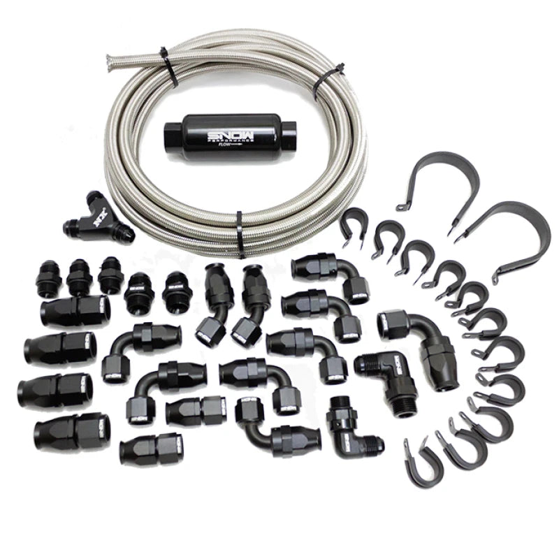 10AN BRAIDED STAINLESS FUEL LINE KI