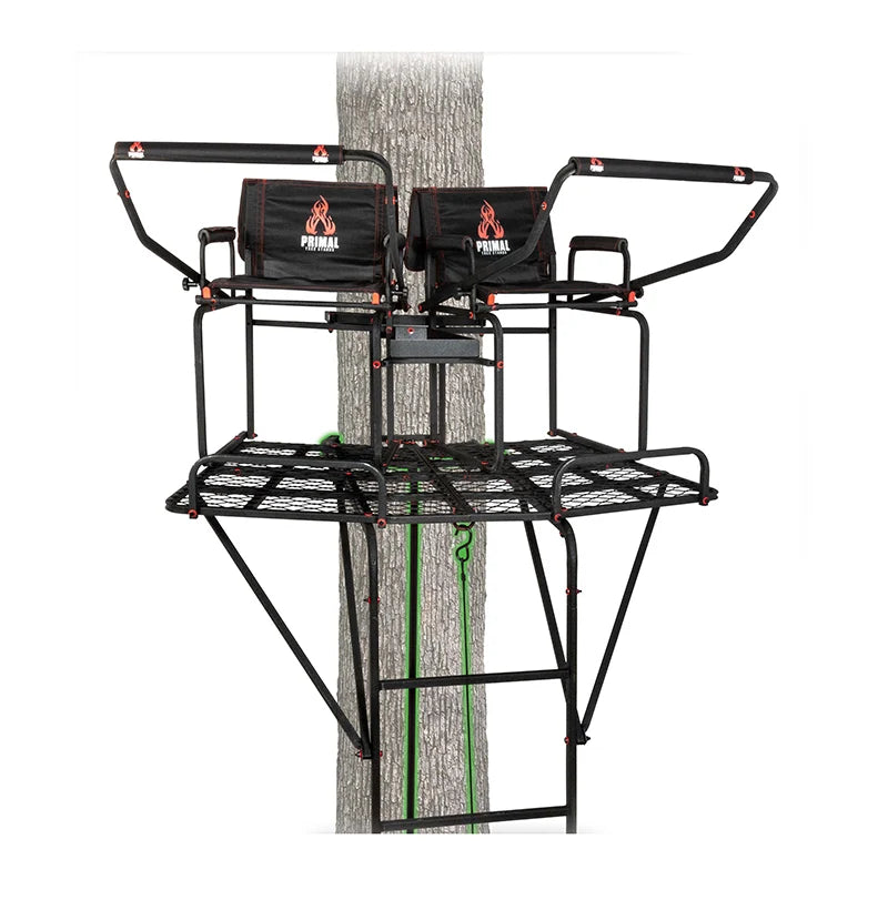 18FT SKYSCRAPER WRAPAROUND 2PERSON JAW & TRUSS LADDER STAND