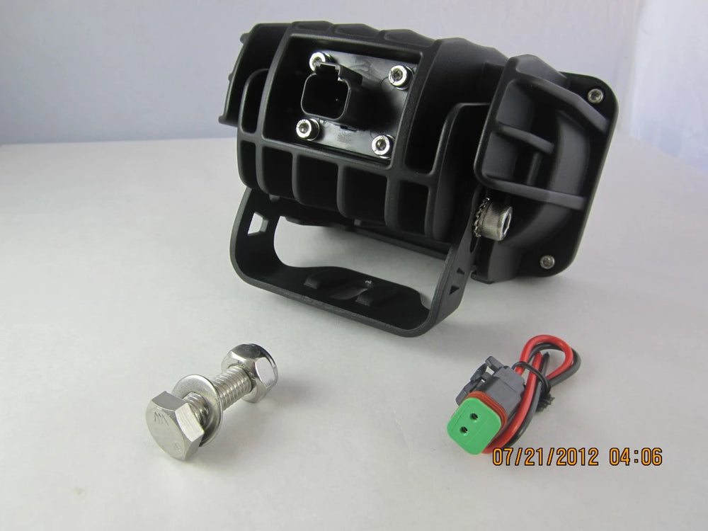 OPTIMUS SQUARE WHITE 2 10W LEDS 10 DEG NARROW 2 LIGHT KIT