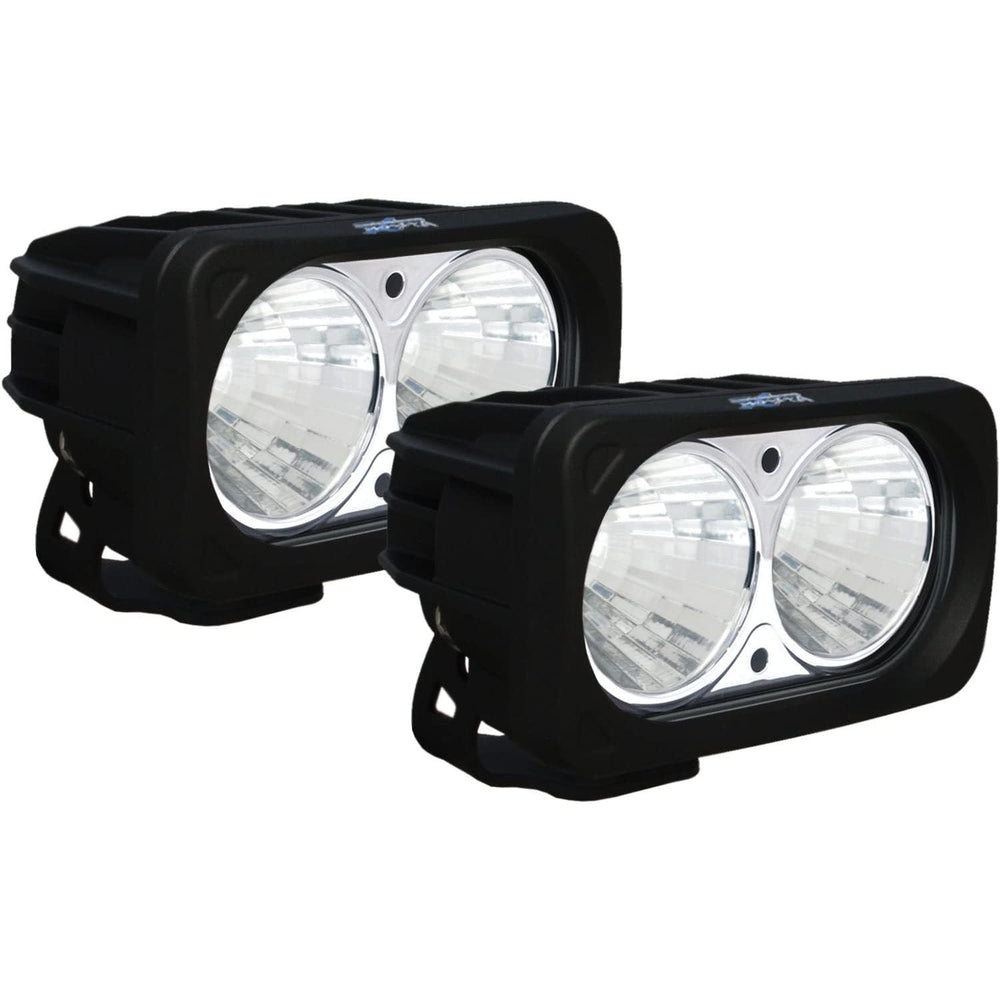 OPTIMUS SQUARE BLACK 2 10W LEDS 20 DEG MEDIUM 2 LIGHT KIT