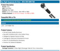 Unity Automotive 1 Rear Right Electronic Air Strut Assembly 28-527602