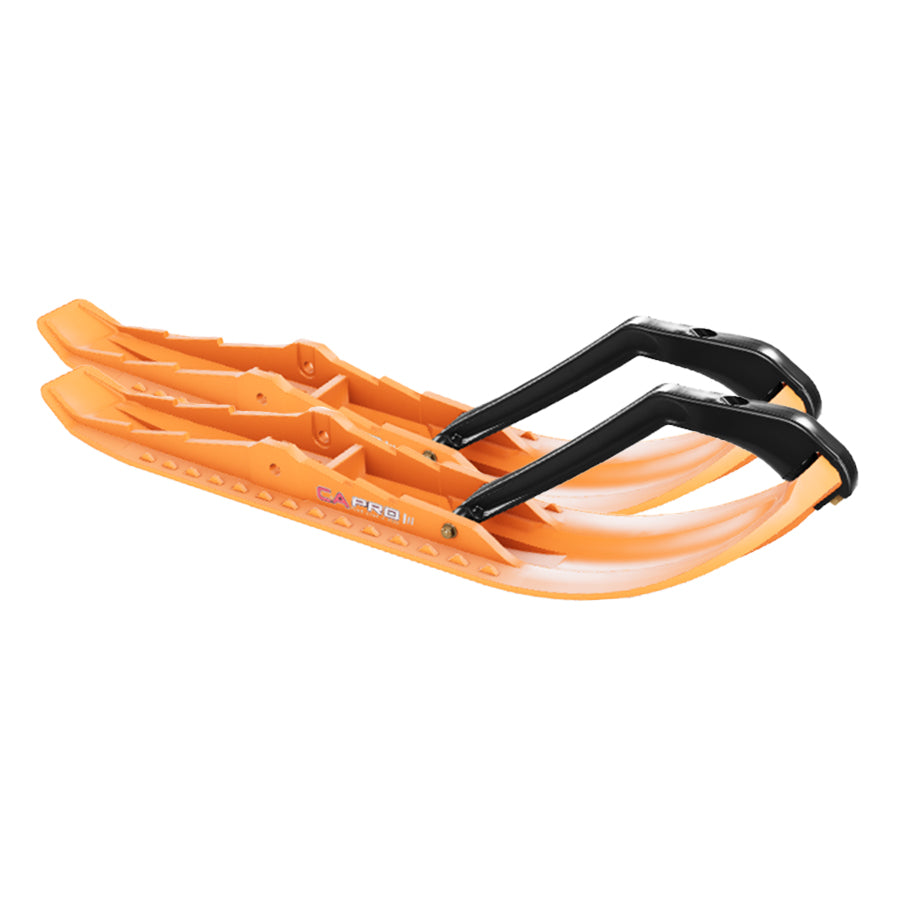TMX TECHNICAL MOUNTAIN RIDING SNOWMOBILE SKI SET ORANGE
