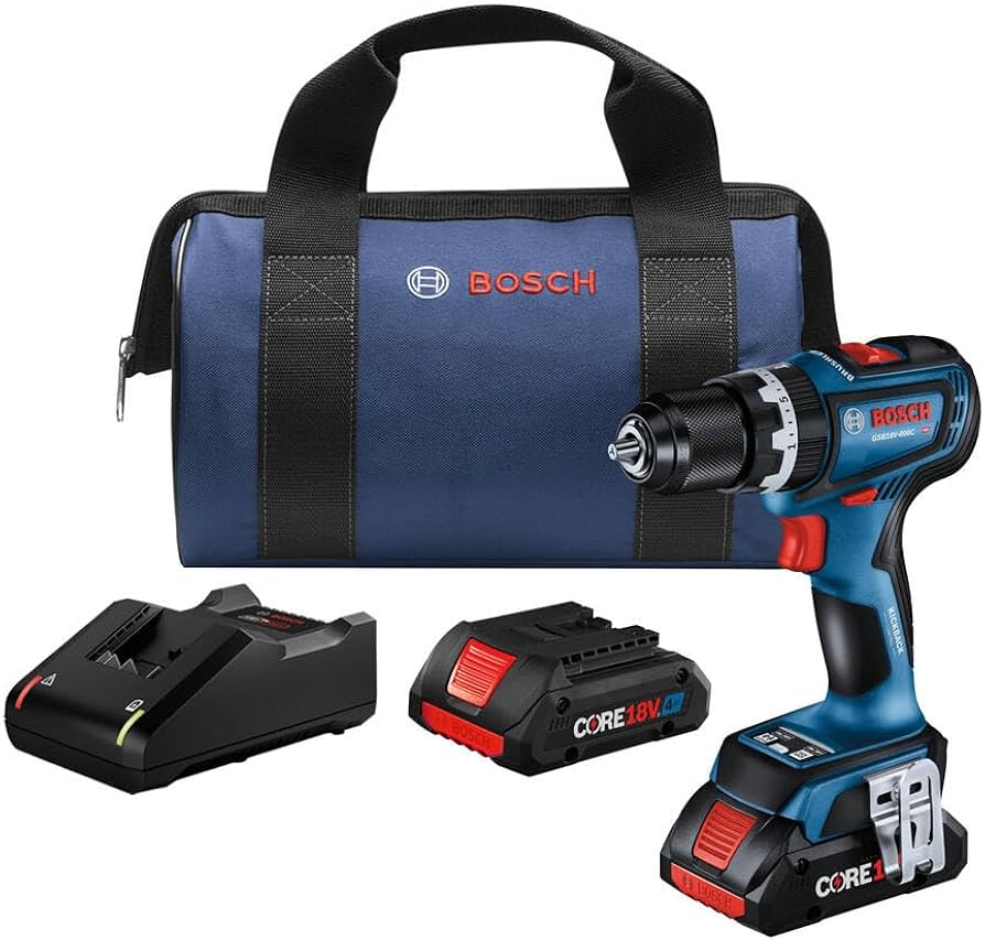18V BRUSHLESS COMPACT HAMMER DRILL DRIVER CONNECT READY W/ 2 4.0 AH CORE BATTER
