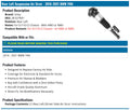 Unity Automotive 1 Rear Left Electronic Air Strut Assembly 28-527601