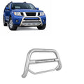 0812 PATHFINDER MAX BEACON BULL BAR NO SKID PLATE STAINLESS STEEL