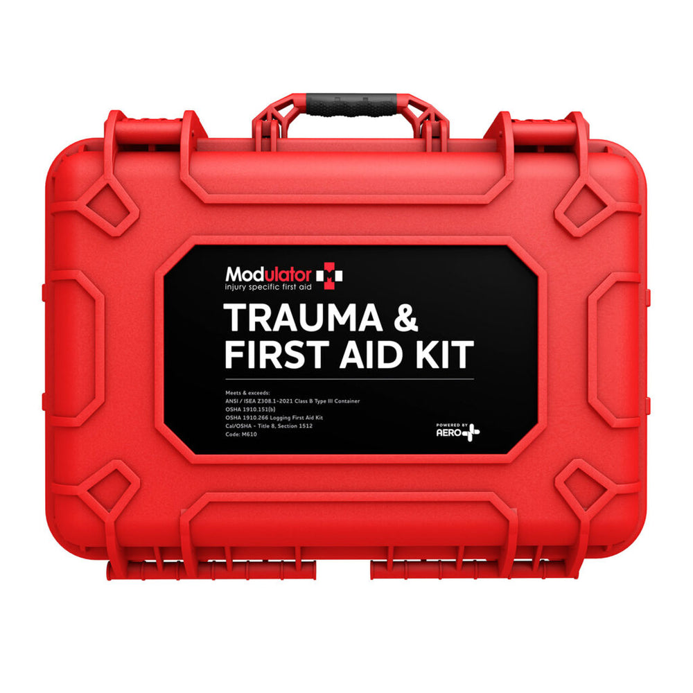 MODULATOR TRAUMA KIT RUGGED HARD CASE RED BLACK