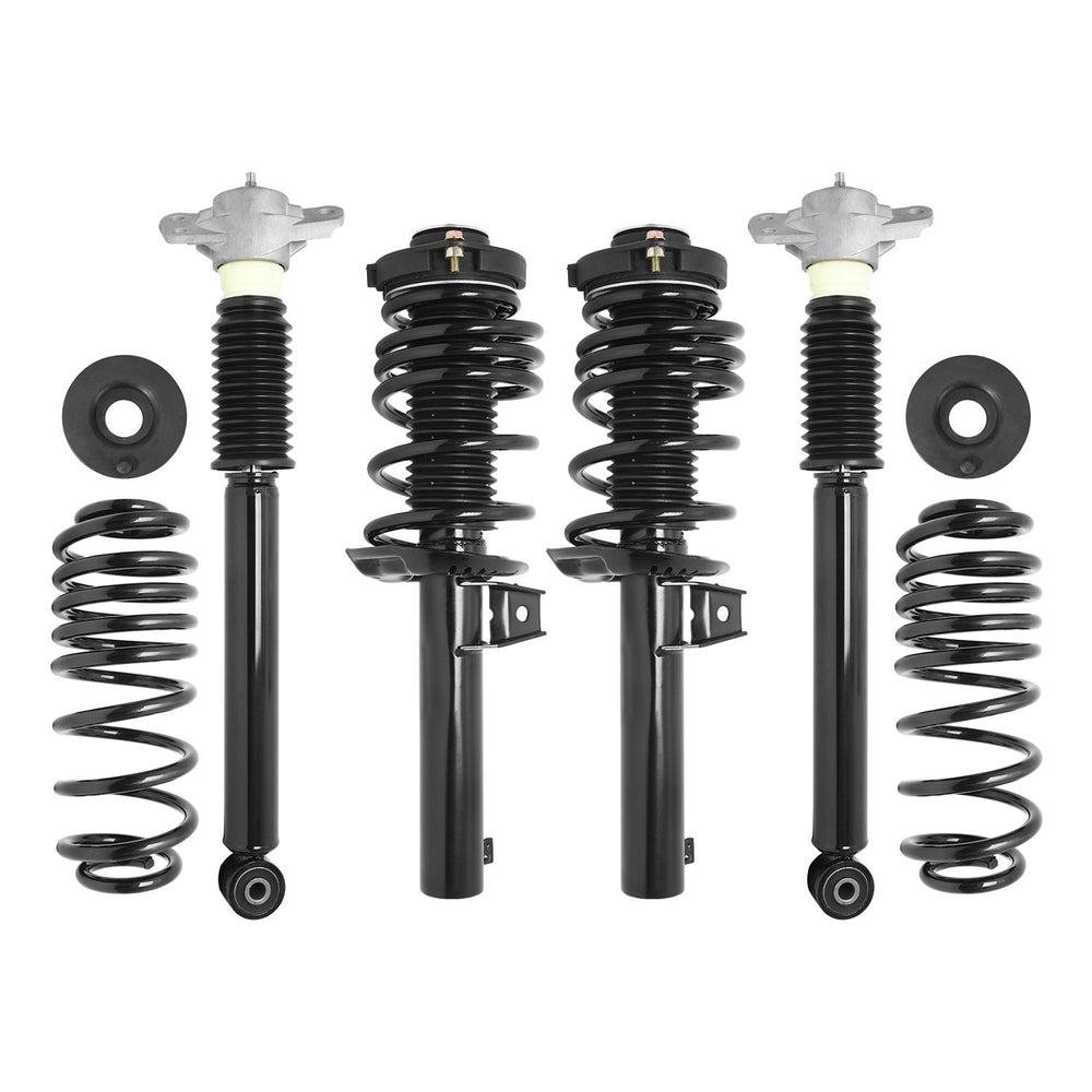 Unity Automotive 4 Front Rear Lowering Complete Strut Assembly - Top Mount Hardware 98500